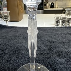 Igor Carl Faberge Clear Pavlova w/Frosted Ballerina wine Stem 8 Signed