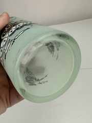 Frosted Glasses Mid Century Modern Libby High Pastel Victorian Green