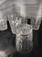 (6) SHANNON BY GODINGER OF DUBLIN CRYSTAL DOUBLE OLD FASHIONED WHISKEY GLASSES