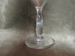 Vintage 1950’s Enchanting Orchid Cut Nancy Prentiss Water/Wine Stem Goblet Lot