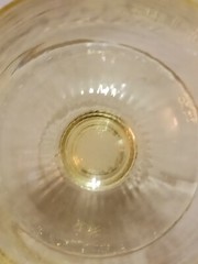 Vintage Rare Yellow Topaz Color Water Glasses Optic Ribbed Stem Footed 3PC Set