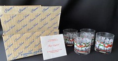 Vintage Princess House Skating Bears Juice/Whiskey Glass-NIB #592