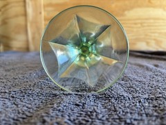 Vintage Green Tiara Exclusives «Last Supper» 7″ Goblet by Indiana Glass
