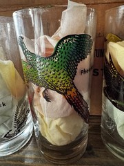 Set Of 6 Vtg Federal Glass Game Bird Glasses 5.5” 12oz Pheasant Duck Wild Geese