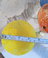 Fairy Flower Wine Glasses Royal Danube Art Nouveau Confetti Art Glass 3 In Set