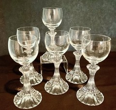 Vintage Mikasa “The Ritz” Cordial Crystal Glasses Set of 6