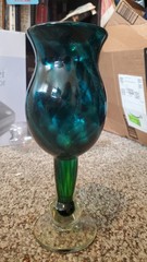 hand blown venetian renaissance glass goblet
