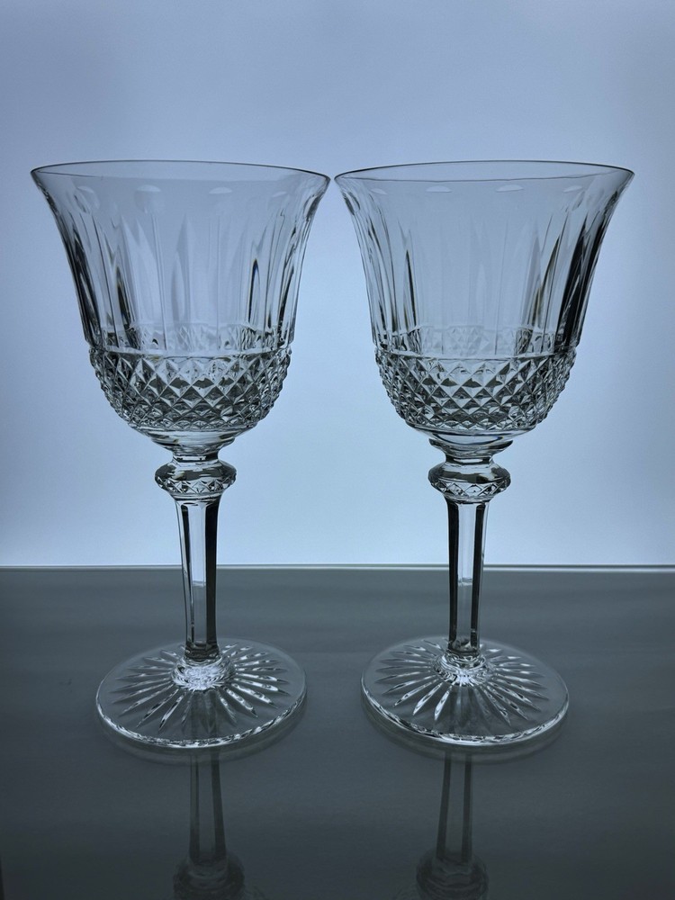 St. Louis Crystal Tommy – American Water Goblets 7 3/4”, Set of 2