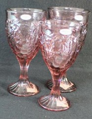 Noritake Crystal ARBOR-CRANBERRY 3 Piece Assortment SHOWROOM INVENTORY MINT