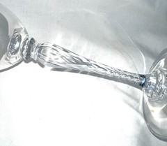 Vintage Oscar De La Renta Llafayette Clear Crystal 8 5/8” Water Goblet 1992-94