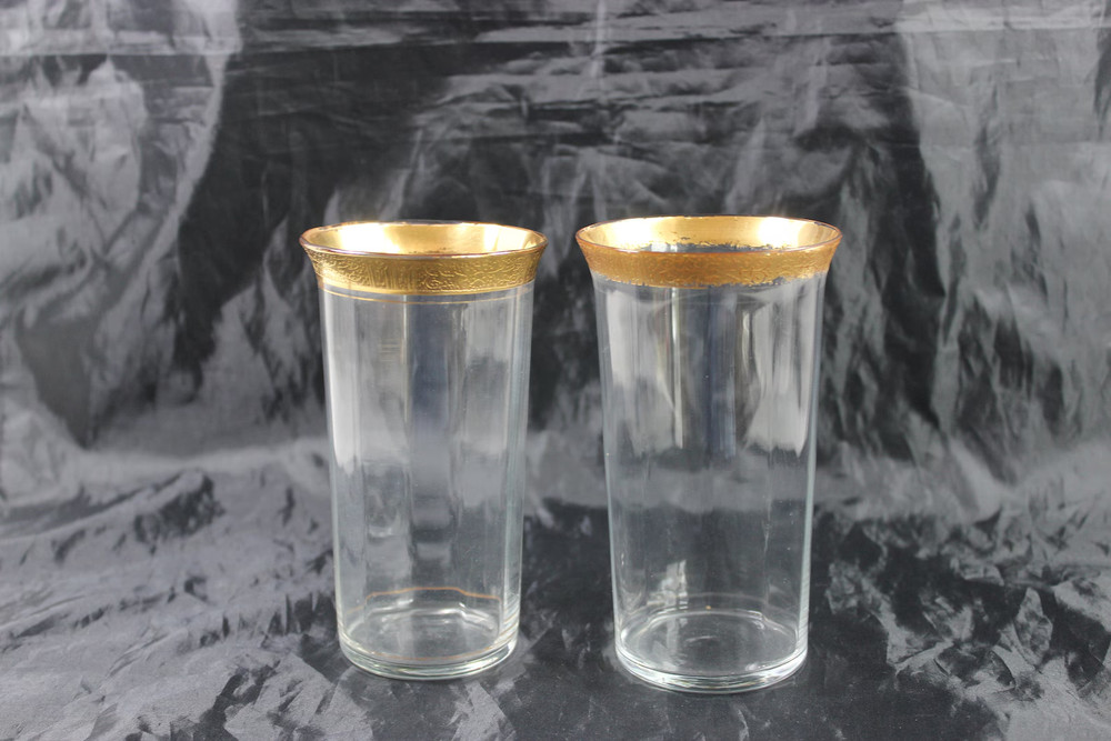 Tiffin-Franciscan Minton Flat Clear Ice Tea Glass Set of 2