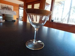 TIFFIN FRANCISCAN SPECIAL MINTON w/ VERGE GOLD ENCRUSTED OPTIC Wine Glass Ex Con