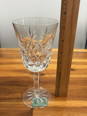 Set of SIX Lenox Charleston Fine Crystal Water Goblets 7.5” Cut Crystal EUC