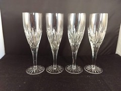 Set of 4 Denby Reflections Champagne Flutes
