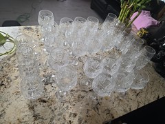 Echt Bleikristall Hand Cut Lead Crystal Wine, Brandy & Beer Glasses Set, Clear