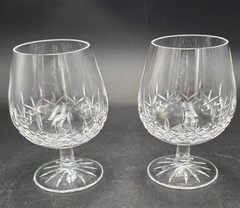 Set of (2) Galway Irish Crystal Large 5.25″ Brandy Cognac Snifter Glasses