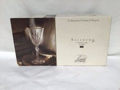 HH83 VTG High Quality Crystal Pineapple Cut 8oz Cocktail Wine Glasses – Set of 3