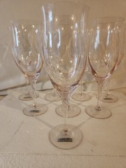 40 Year Old NOS Noritake ROYAL PIERPONT PINK Ice Tea Glasses Set Of 8 Never Used