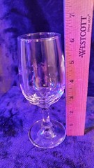 6.25 Inch Crystal Stemware Wine Glasses Set of 2 Crystal Clear