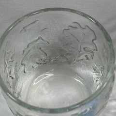 Anchor Hocking Glasses Leaves & Acorns Clear On the Rocks 3 1/2” Set of 4 AHC45