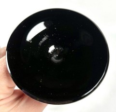 💥Vintage Luminarc France Black Stem Wine Glasses Set 4 Clear Bowl Goblets.