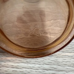 Vintage Glass Cup Libbey Connoisseur Pink Peach 5.25″ Tumbler 12oz Drinkware Use