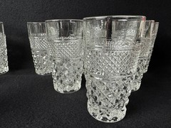 Vintage Anchor Hocking Wexford Glass Tumblers 5.5″ Tall 11 oz #4512 Box of 12