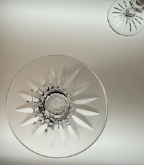 Royal Brierley Ascot Water Goblet Glasses Set 2 Elegant Vintage Crystal Signed