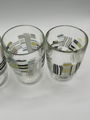 2012 Sandra Gross Hand Blown Art Glass Lowball Glasses