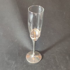 LENOX FOREVERMORE CHAMPAGNE FLUTE, Crystal & Silverplate, 9 3/8″, 8 Oz