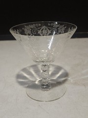1- CAMBRIDGE DIANE Low Sherbet Glass – Stem #3122, Etch #752