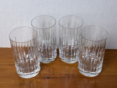 4 Miller Rogaska Crystal Highball Glasses Soho Collection Elegant Tumblers