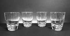 BORMIOLI ROCCO SET OF 4 LUNA 11 OUNCE DOUBLE OLD FASHIONED GLASSES
