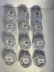 Mikasa Apollo DBL Old Fashion Lead Crystal Glasses Full Set Of 12