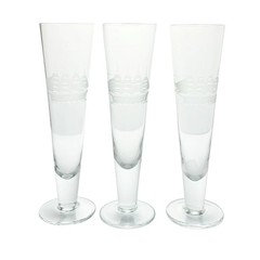 Toscany “Clipper Ship” Set of 3 Pilsner Beer Glasses 10 1/8” 12oz