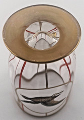 HAND PAINTED HUNTING WILDLIFE LIQUOR GLASSES SET OF 6