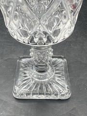 Imperial Glass Cape Cod Clear Goblets Set of 8 5.5” Diamond Point Water Wine