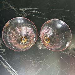 4 Royal Albert Old Country Roses Formal Pink Lavender Wine Goblets. Excellent