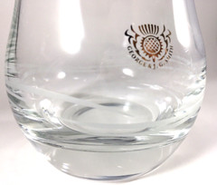 2 George & JG Smith Glenlivet Whiskey Tasting Tulip Glasses 22k Gold & Etched