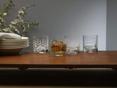 Elegant 12.75 Oz Cheers Old Fashioned Glass Set – 4 Unique Etched Designs