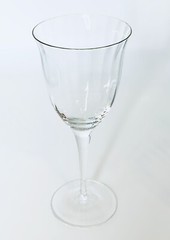 Gorham Crystal LAURIN PLAIN No Trim Clear Optic Bowl Glass Water Goblet NEW