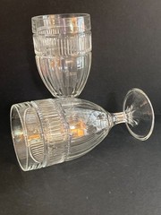 Set of 2 Anchor Hocking ANNAPOLIS 7″ Footed Water Goblets Glasses – VINTAGE