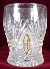 Heisey Prince of Wales Plume Tumbler 335 Flambeaux Clear Glass EAPG 1902 Antique