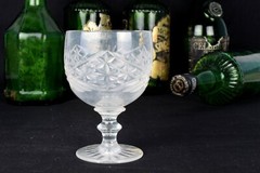 Nice Antique Rare Cut Crystal Wine Drinking Glass Decorative. G16-281