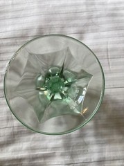 Tiara Glass The Last Supper Cross Goblet Or Communion Chalice – Green