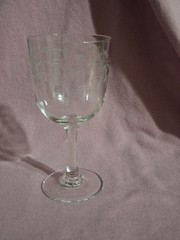 Copa de vino Noritage patron Bamboo, grabado de tallos y hojas de Bambú, 1920