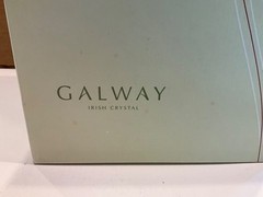 Galway Irish Crystal Kylemore Wine/Water Goblets Set of 4 ~ 7 5/8″ #10500 w/tags