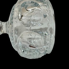 Vtg Set of 6 Tiffin Franciscan King’s Crown Thumbprint Clear Wine Goblets READ