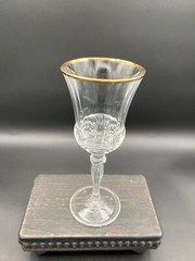 Royal Crystal Rock RCR Aurea Gold Wine Glasses  Elegant Vintage Stemware (1)