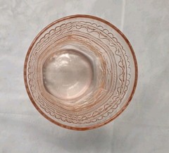 HTF 1933-37 Patrician Spoke Pink Depression Glass, 8oz Flat Tumblers Glasses